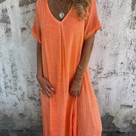 WW | Stilvolles Leinenkleid