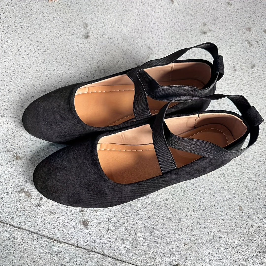 W&W Mode | Einfache Damen Ballerinas Aus Atmungsaktivem Samt