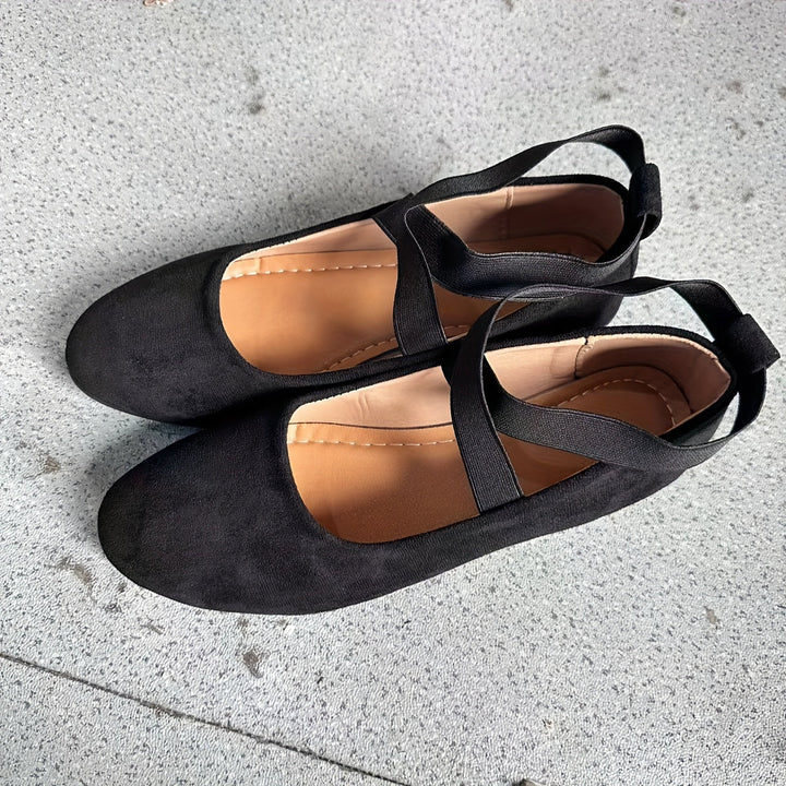 W&W Mode | Einfache Damen Ballerinas Aus Atmungsaktivem Samt