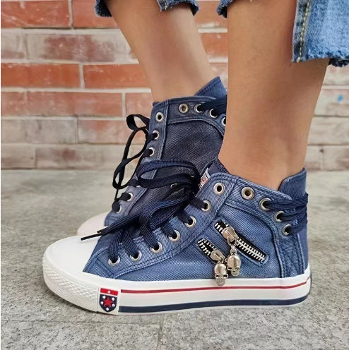 WW | Atmungsaktive High Top Sneaker Für Damen in Übergröße
