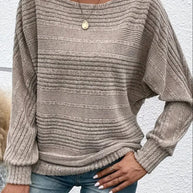 WW | Gestreifter Pullover Für Mühelosen Alltagsstil Für Frauen