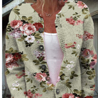 WW | 3D Digital Gedruckte Strickjacke für Damen