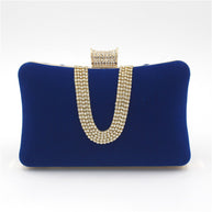 WW-förmige Diamant-Wildleder-Tasche
