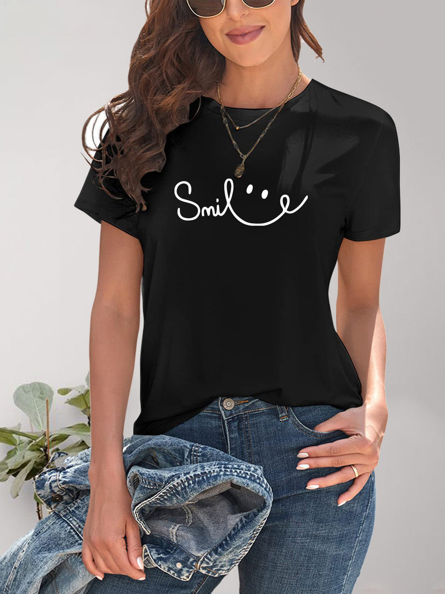 WW | Smile Rundhals Kurzarm T-Shirt