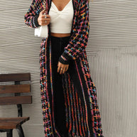 Lange Strickjacke im Vintage-Stil