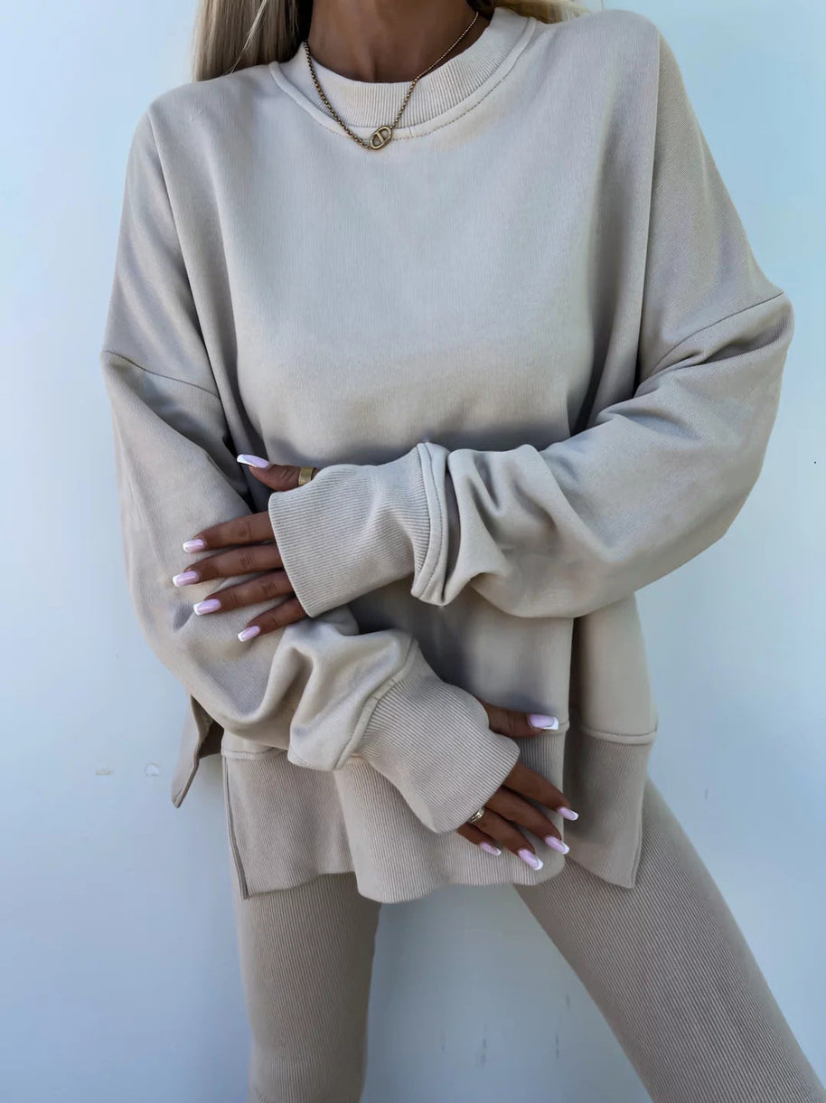 WW | Damenanzug Im Lockeren Stil Mit Langen Ärmeln – Winterset