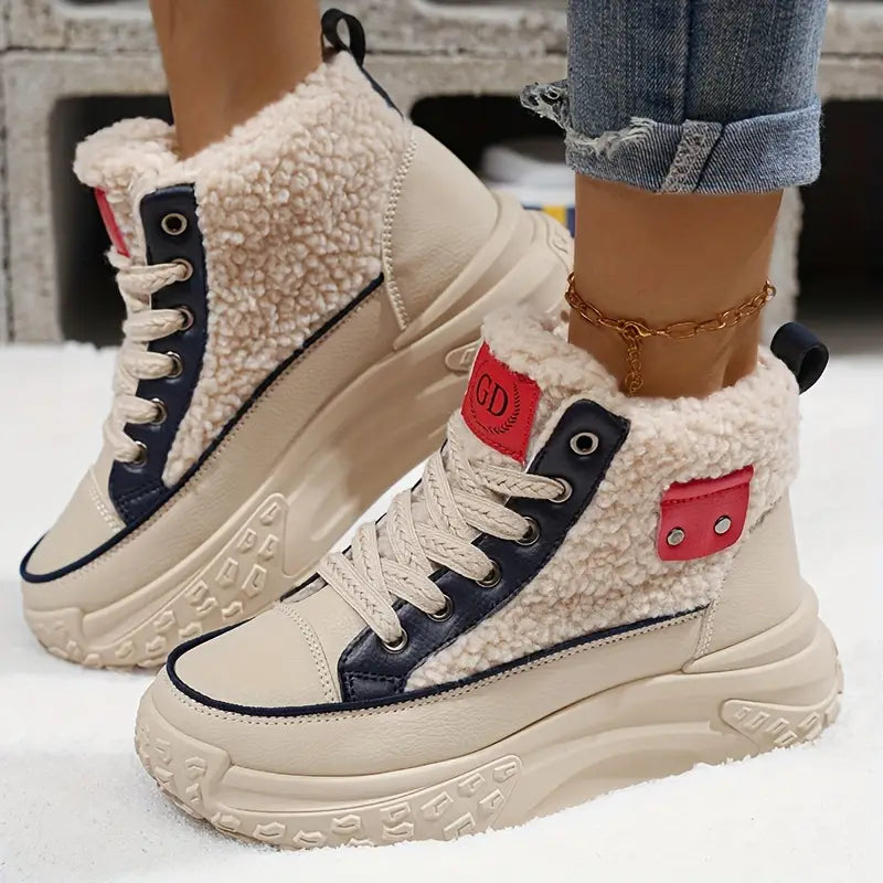 W&W Mode – Wasserdichte Plüsch-Stiefeletten