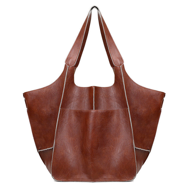 W&W Mode | Überdimensionale Leder Schultertasche für Damen