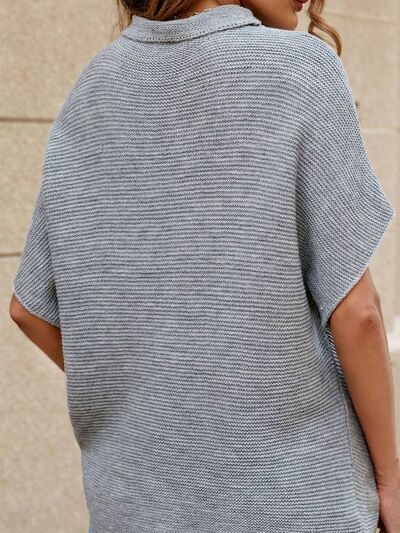 W&W Mode | Stilvolle Sweater Mit Kurzen Ärmeln und Rundem Hals