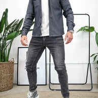 WW | Premium-Jacke mit Knopfverschluss für Herren | Stylische und bequeme Jacke