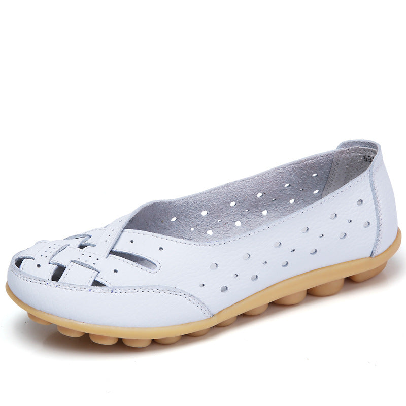WW | Bequeme Lederballerinas
