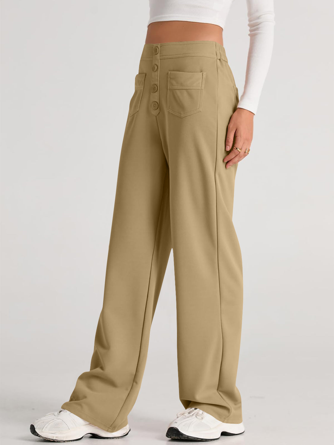 WW | Taille Weite Hose Mit Taschen Elegant Und Komfortabel