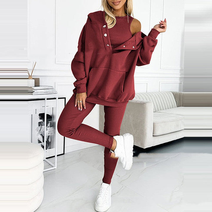 W&W Mode | 3-Teiliges Damen-Sportset Für Herbst Und Winter