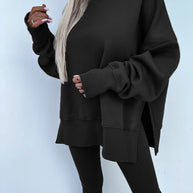 WW | Damenanzug Im Lockeren Stil Mit Langen Ärmeln – Winterset