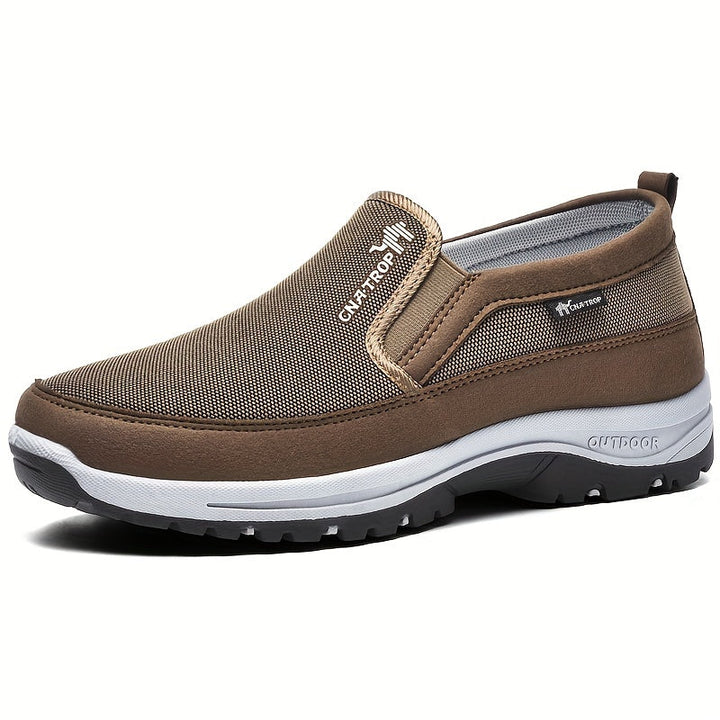 W&W Mode | Herren Slip on Sneaker Loafer Atmungsaktiv Und Bequem