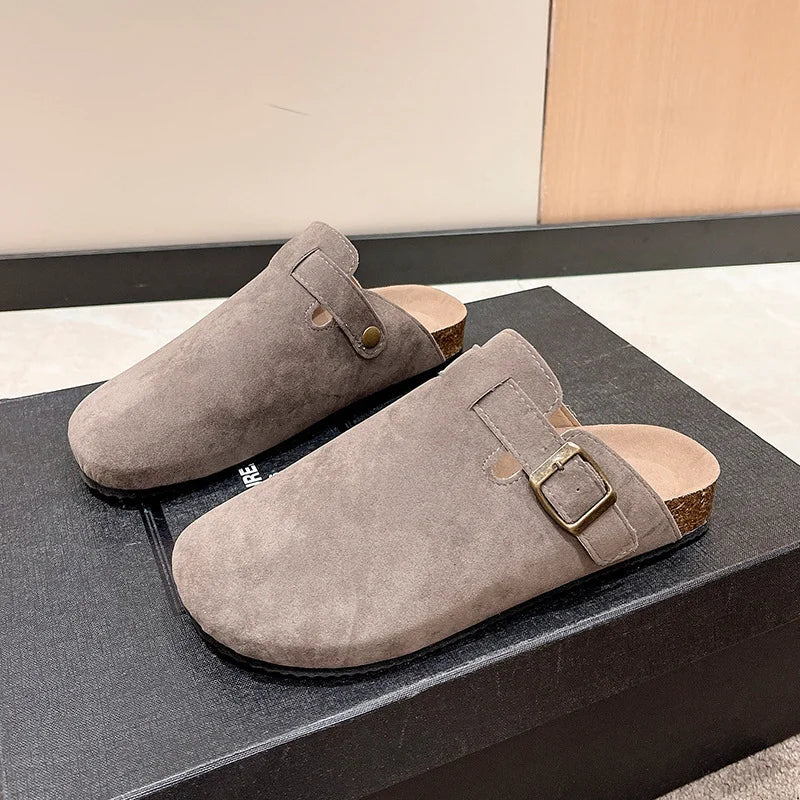 W&W Mode | Orthopädische Leder Pantoffeln