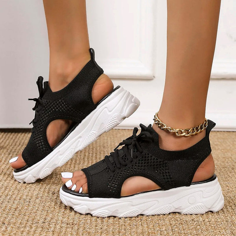 W&W Mode | Orthopädische Plateausandalen