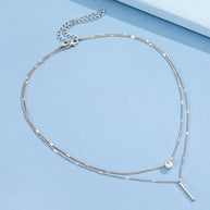 WW | Hals Glitzer Gold Anhänger Halskette Satz Weinlese Schmuck