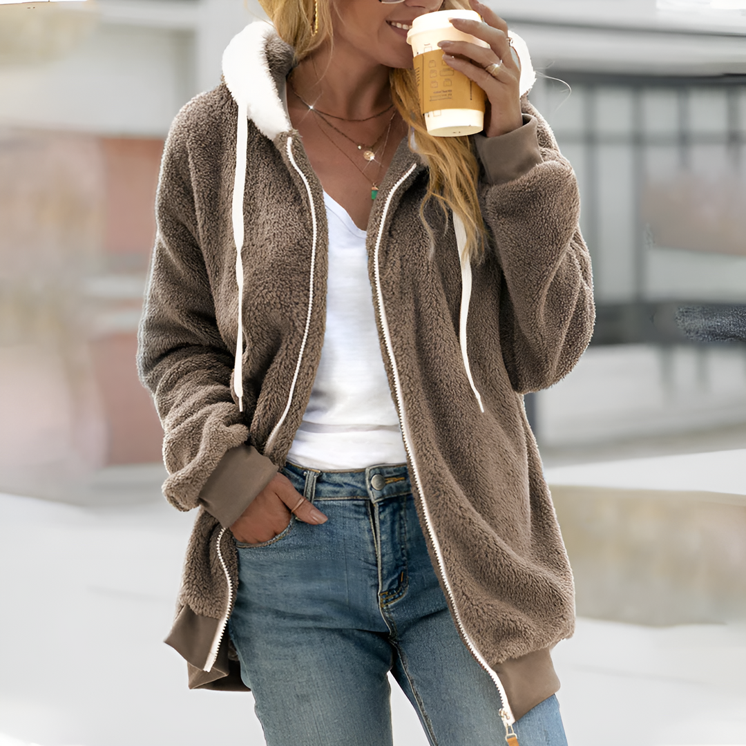 W&W Mode | Bequeme Superweiche Fleecejacke Mit Kapuze