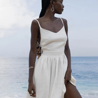 WW | Vintage Leinen Strandkleid