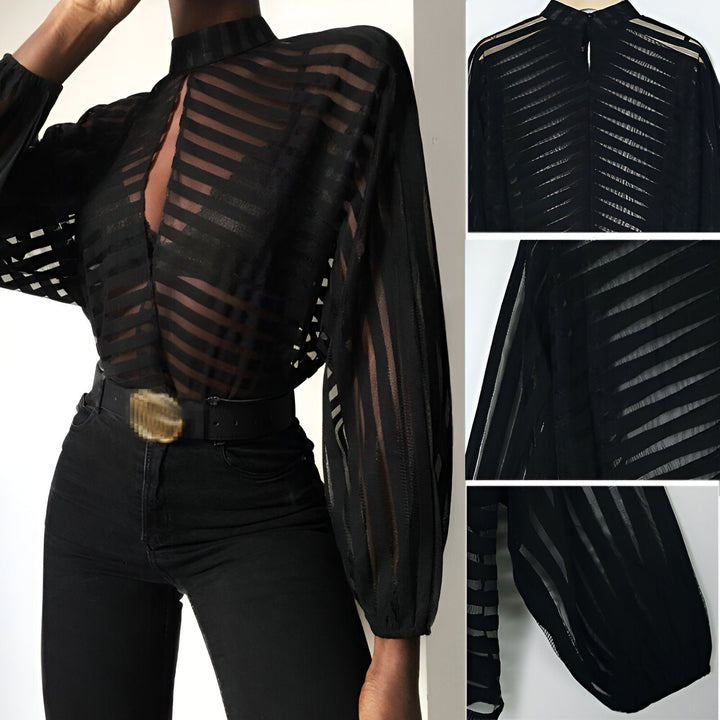 W&W Mode | Verführerische Bluse Aus Transparentem Netz
