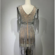 WW | Hollow-out Enge Nische Mantel Hochwertiges Kleid