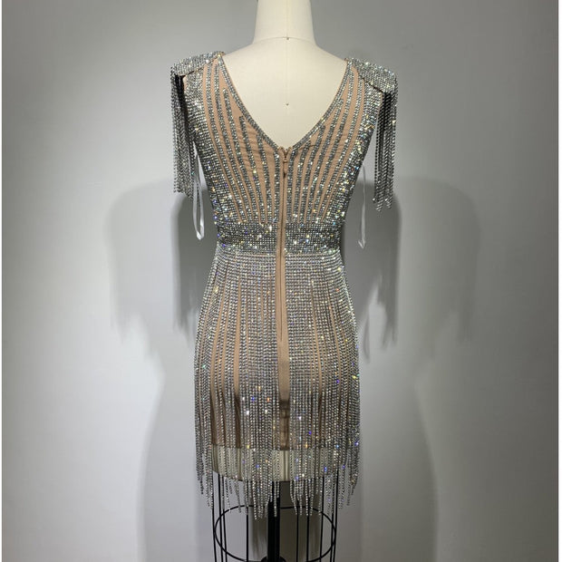 WW | Hollow-out Enge Nische Mantel Hochwertiges Kleid