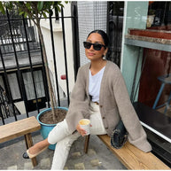 WW | Gestrickte Strickjacke