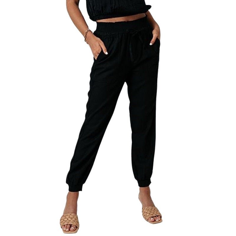WW | Damen Bequeme Weite Harembroek Trendiges Design
