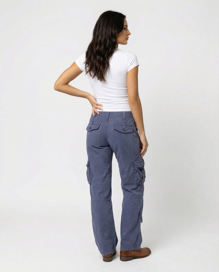 W&W Mode - Elegante Cargohose für Damen Moderner Schnitt