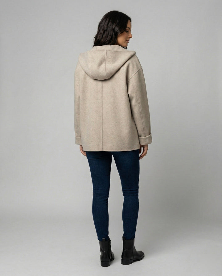 W&W Mode - Moderne Damenjacke Kapuze & Lockerer Schnitt