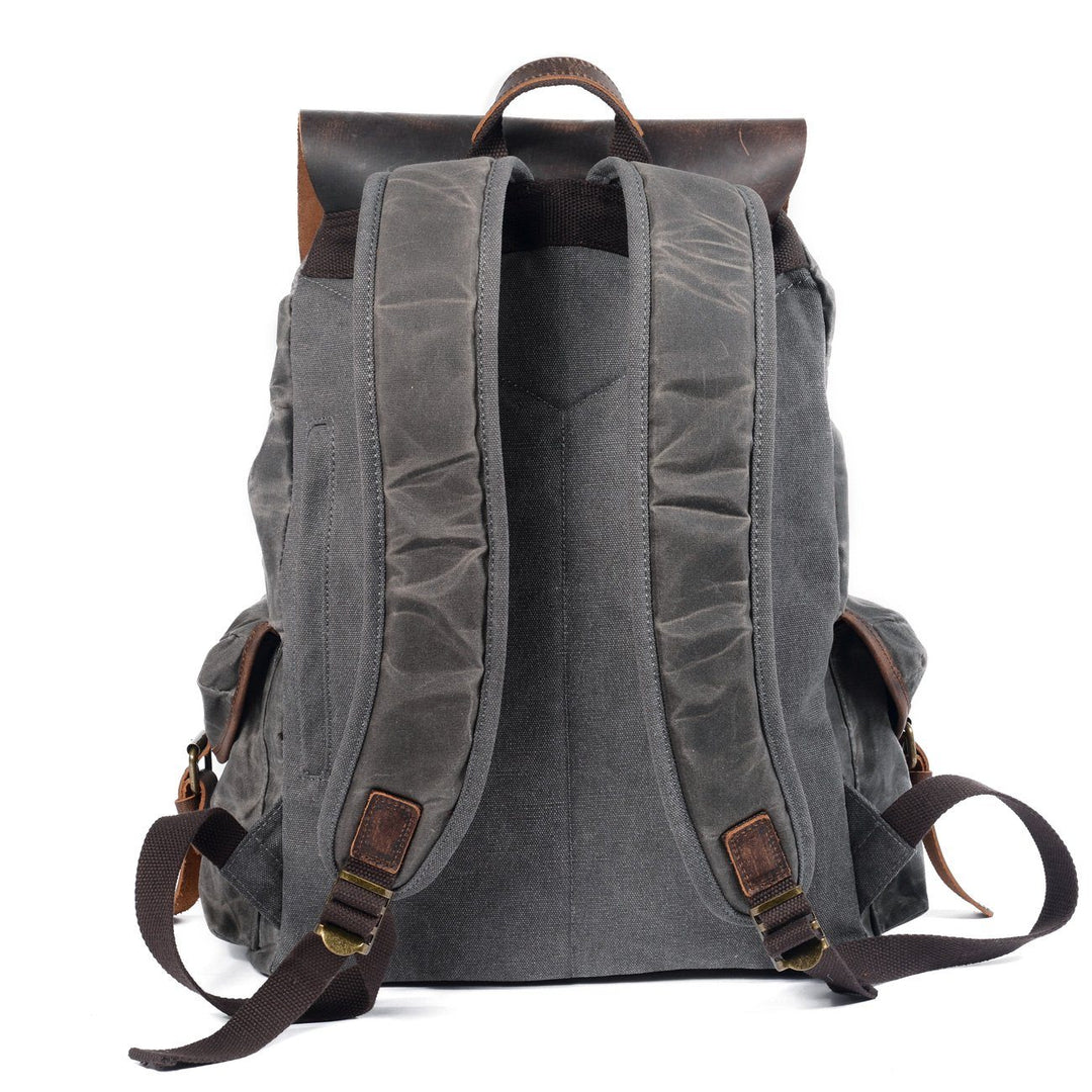 W&W Mode | Canvas Leder Rucksack - Nachhaltig und stilvoll für den täglichen Gebrauch