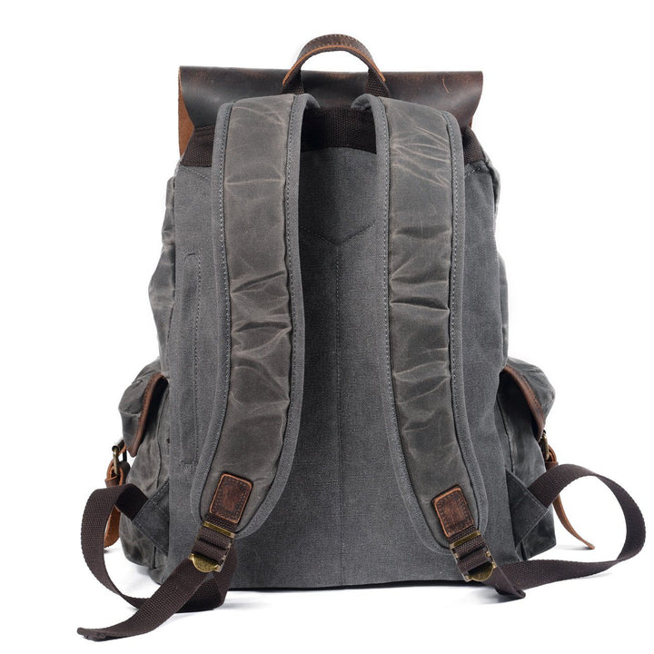 W&W Mode | Canvas Leder Rucksack - Nachhaltig und stilvoll für den täglichen Gebrauch