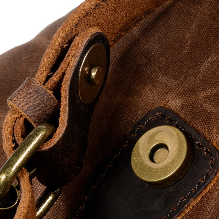 W&W Mode | Canvas Leder Rucksack - Nachhaltig und stilvoll für den täglichen Gebrauch