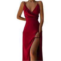 WW | V-Ausschnitt Midikleid Mit Druck Und Schlitz