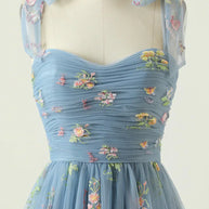 WW | Besticktem Tüll Elegantes Kleid Für Festliche Anlässe