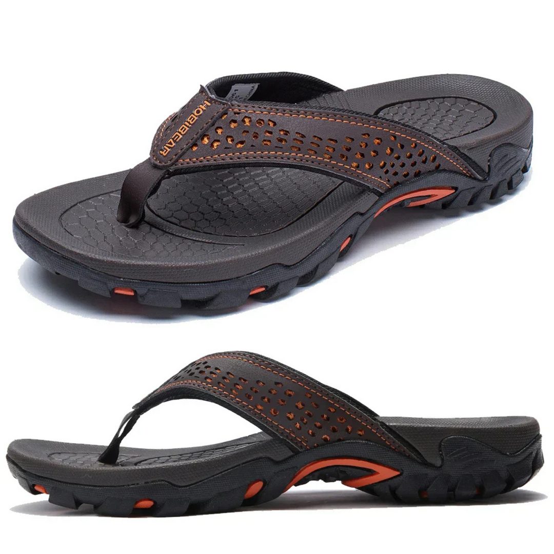 W&W Mode | Herren Schwarz Outdoor Sandalen Robust
