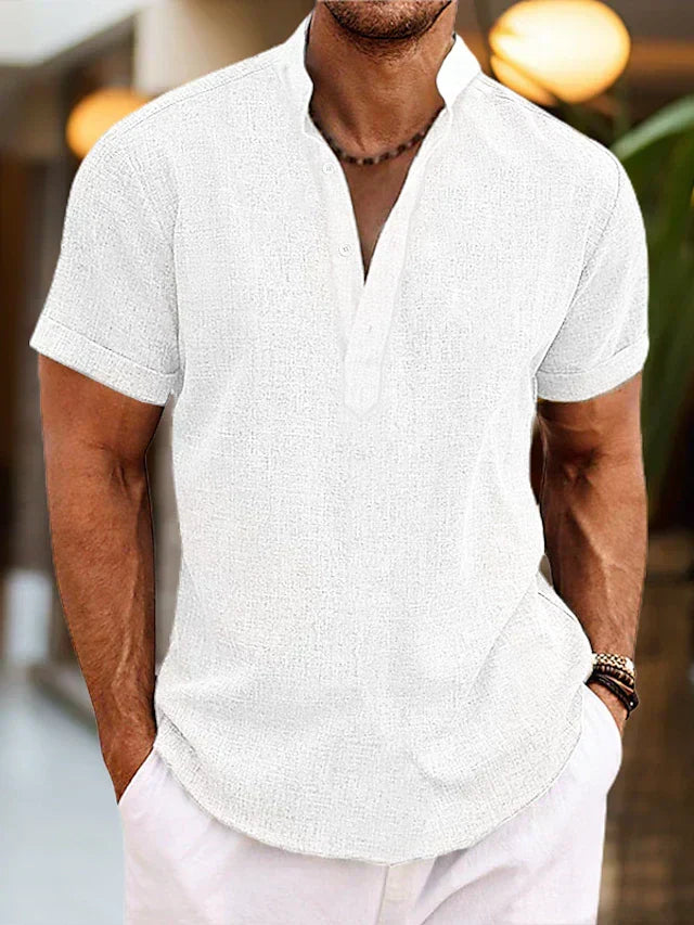 W&W Mode | Hochwertiges, Bequemes Herren Poloshirt Mit V-Ausschnitt