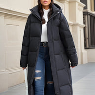WW | Stilvoller langer Wintermantel Damen mit