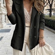 Mode Blazer Strickjacke  - Modisch & warm