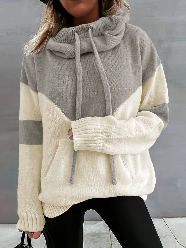 Wolff | Colorblock-Kapuzenpullover Mit Tasche Für Herbst Für Frauen