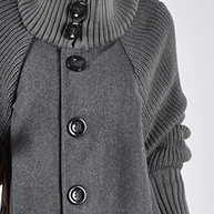 Extra große lange Jacke