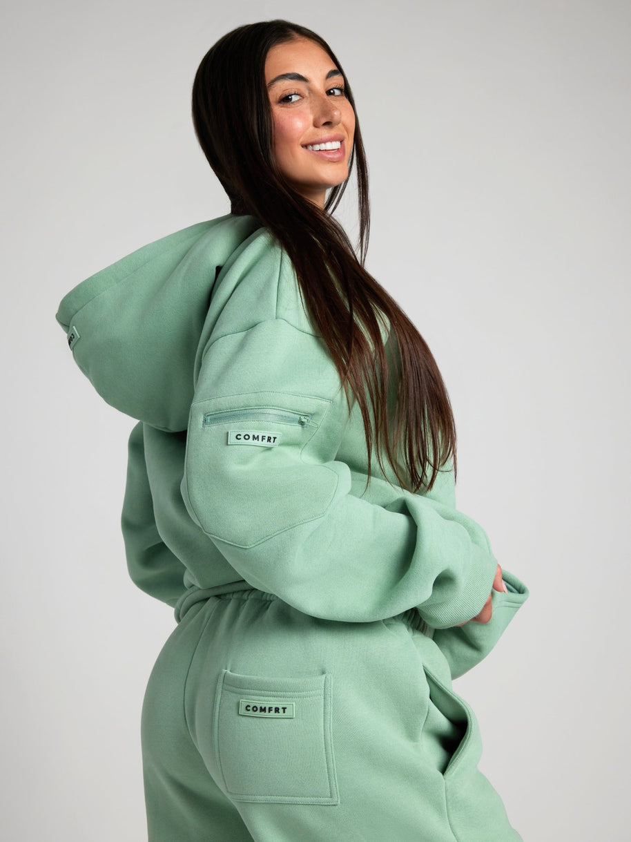 WW | Reise Kapuzenpullover mit Flugzeugmodus-Grafik