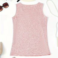 WW | Elegantes Ärmelloses Top mit Pailletten