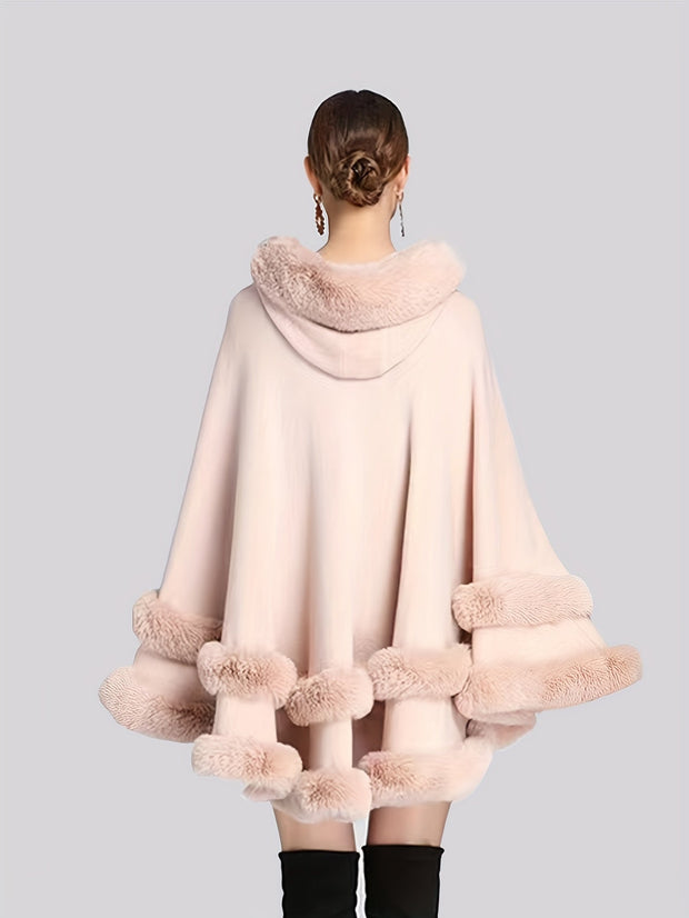 WW | Oversize-Fellcape-Mantel für Damen