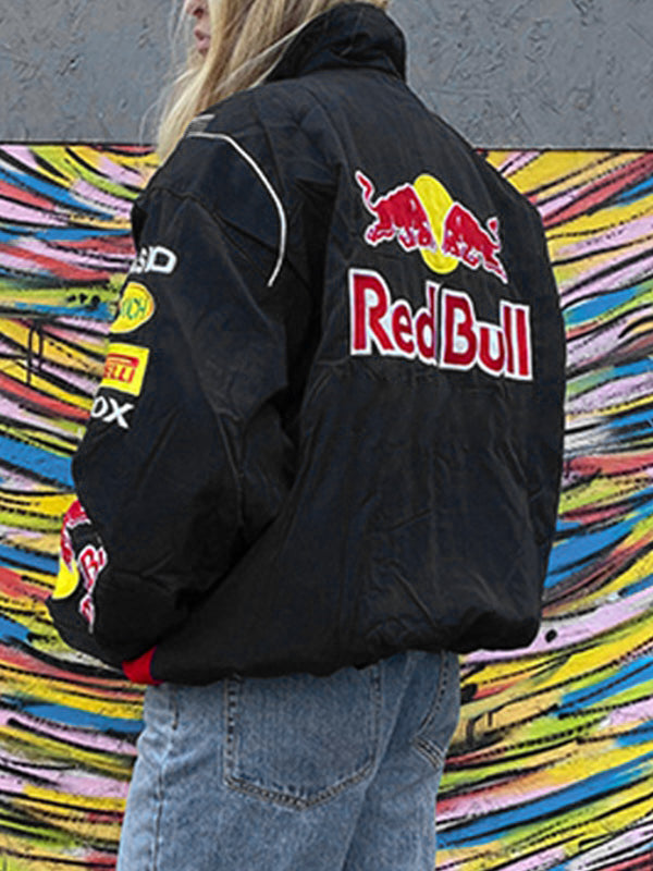 WW | Weinlese Moto Jacke Mit Kontrastfarbdruck