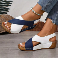 WW | Damenschuhe mit Kontrastierendem Keilabsatz