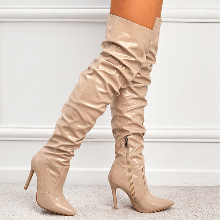 W&W Mode | Kniehohe Lange Stiefel Für Frauen Mit Super Hohem Absatz Für Partys