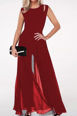 WW | Einfarbiger Damen Jumpsuit Aus Milchseide