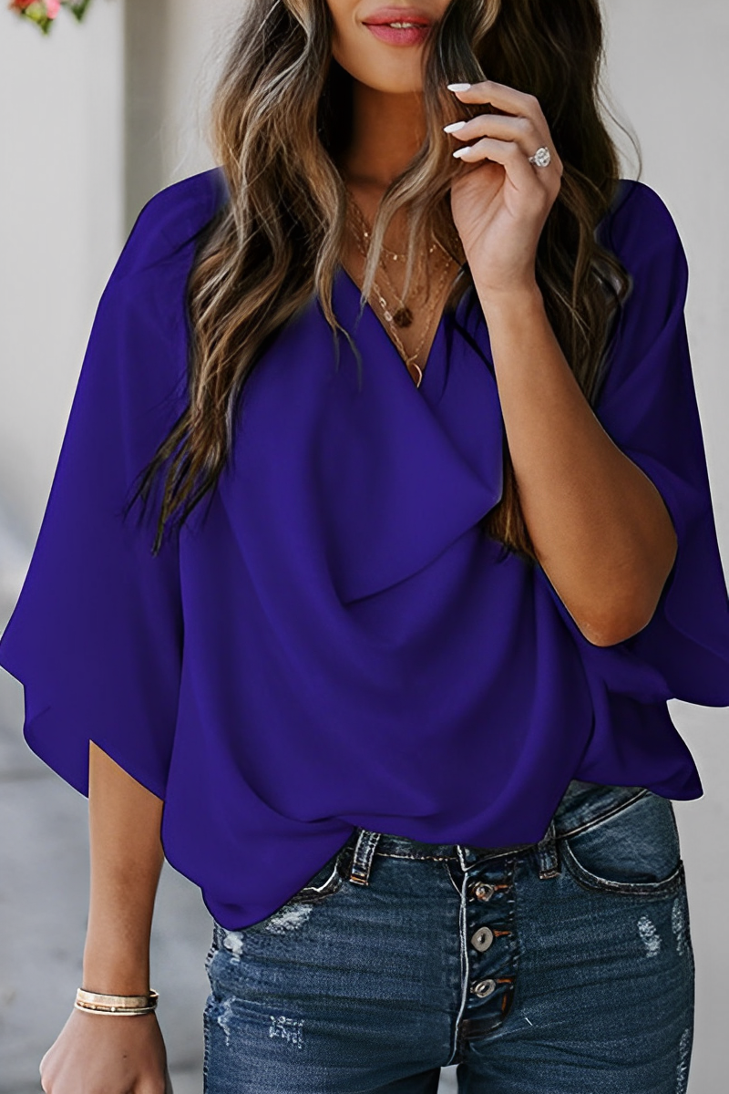 WW | Damen Sommer Chiffon Bluse